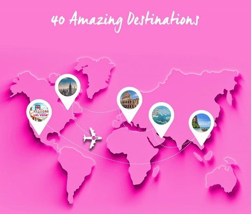 Dream Travel Job Wowcher map